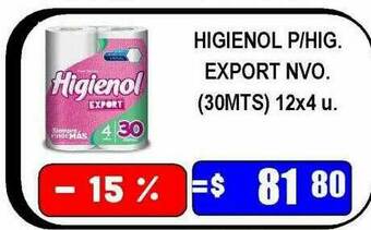 Dulcenter Higienol P Hig. Export Nvo oferta
