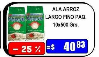 Dulcenter Ala Arroz Largo Fino Paq oferta