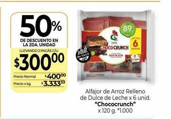 La Anonima Alfajor De Arroz Relleno De Dulce De Leche oferta