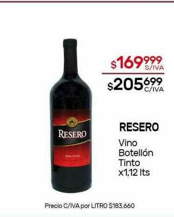 Nini Mayorista Resero Vino Botellón Tinto oferta