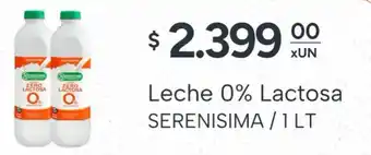 El Milagro Mayorista Serenisima leche 0% lactosa oferta