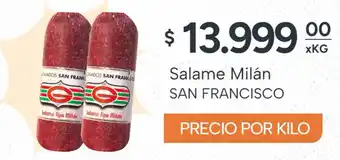 El Milagro Mayorista San francisco salame milán oferta