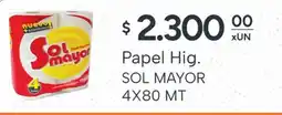 El Milagro Mayorista Sol mayor papel hig. oferta