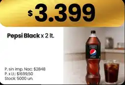 Changomas Pepsi Black oferta