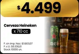 Changomas Heineken cerveza oferta