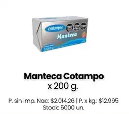 Changomas Cotampo manteca oferta