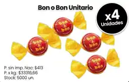 Changomas Bon o Bon Unitario oferta
