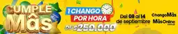 Changomas ChangoMás 1 cambio por hora oferta