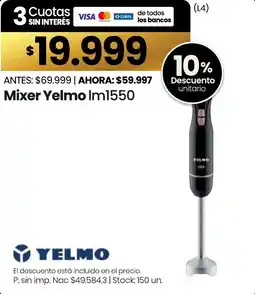 Changomas Yelmo mixer lm1550 oferta
