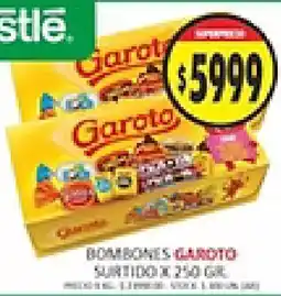 Supermercados Becerra Garoto bombones oferta