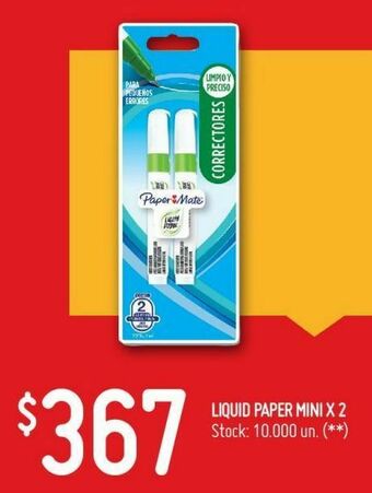 Changomas Liquid paper mini x 2 oferta