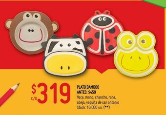 Changomas Plato bamboo oferta