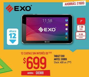 Changomas Tablet exo oferta
