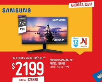 Changomas Monitor samsung 24" oferta