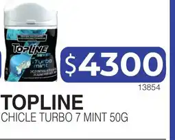 Masivos Topline chicle turbo 7 mint oferta