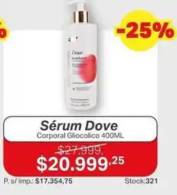 Ferniplast Dove - sérum corporal glicolico oferta