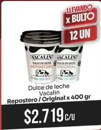 Makro Vacalin - dulce de leche repostero / original oferta