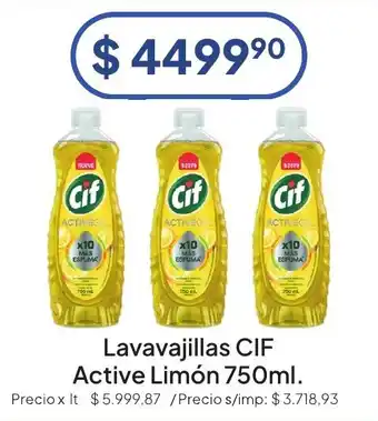 Hergo Cif lavavajillas active limón oferta