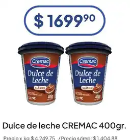 Hergo Cremac dulce de leche clásico oferta