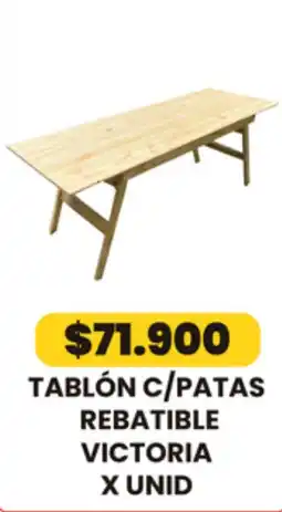 Autoservicio Capo Victoria tablón c/patas rebatible oferta