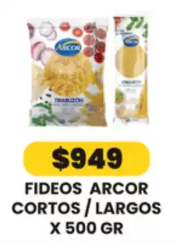Autoservicio Capo Arcor fideos cortos largos oferta
