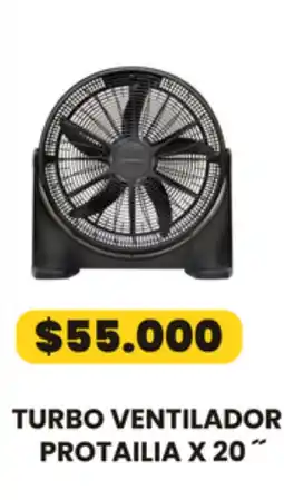 Autoservicio Capo Turbo ventilador protailia x 20" oferta