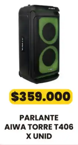 Autoservicio Capo Aiwa parlante torre t406 oferta