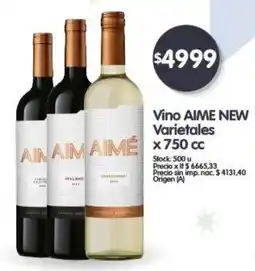 Supermercados Buenos Días Aime vino new varietales oferta