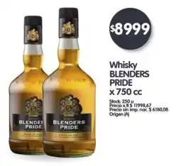 Supermercados Buenos Días Blenders pride whisky oferta