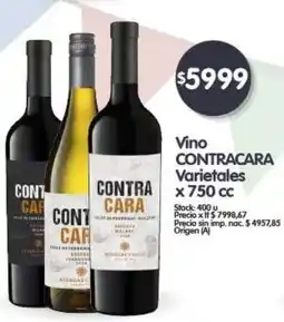 Supermercados Buenos Días Contra cara vino varietales oferta