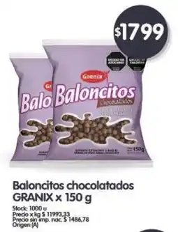 Supermercados Buenos Días Granix baloncitos chocolatados oferta