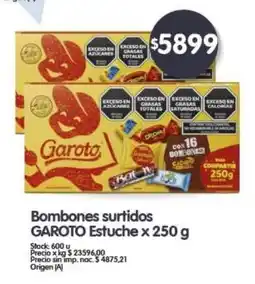 Supermercados Buenos Días Garoto bombones surtidos oferta