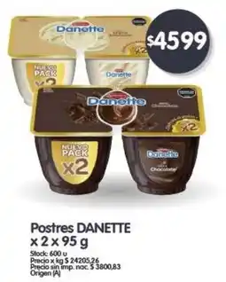 Supermercados Buenos Días Danette postres oferta
