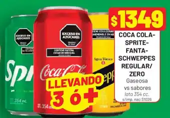 Almacor Coca cola-sprite-fanta-schweppes regular/zero oferta