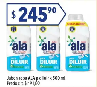 Hergo Ala Jabon ropa p diluir x 500ml oferta