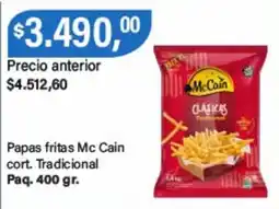 Supermercados Damesco Mc Cain papas fritas cort. tradicional oferta