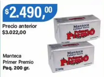 Supermercados Damesco Manteca Primer Premio oferta