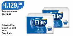 Supermercados Damesco Elite pañuelo triple hoja soft oferta