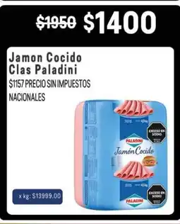 Makro Clas Paladini jamon cocido oferta