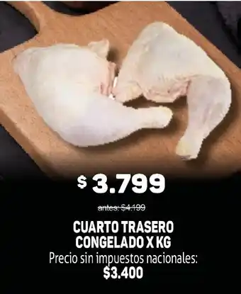 Makro Cuarto trasero congelado x kg oferta