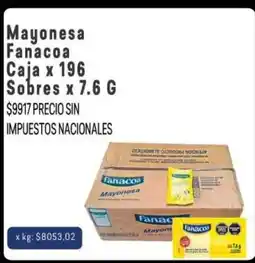 Makro Fanacoa mayonesa oferta