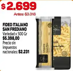Makro Fideo italiano san frediano oferta