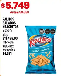 Makro Krachitos palitos salados oferta