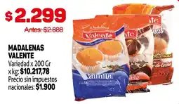 Makro Valente madalenas oferta