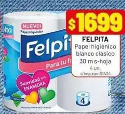 Almacor Felpita - papel higi0999nico blanco cl0999sico oferta