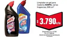 Cooperativa Obrera Harpic - limpiador en gel para inodoros oferta
