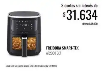 Supermercados Tadicor Smart tek - freidora smart-tek af2060 6lt oferta