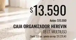 Supermercados Tadicor Caja organizador oferta