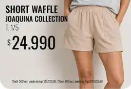 Supermercados Tadicor Short waffle joaquina collection t. 1/5 oferta