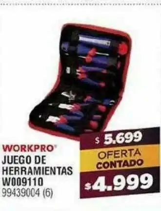 Bringeri Workpro Juego De Herramientas Woo9110 oferta